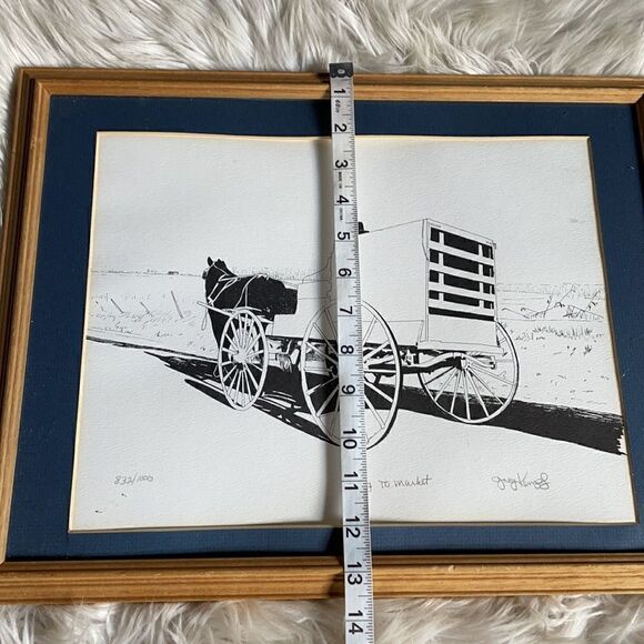 Greg Kempfs “Going to Market” Lithograph Print Numbered and Signed - Picture 10 of 15